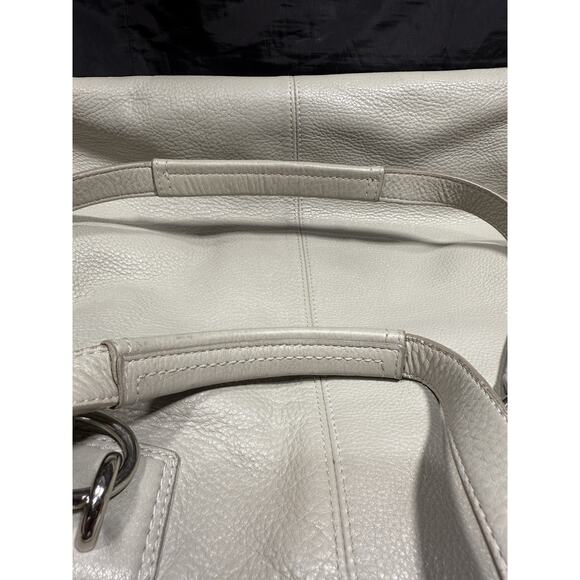 Coach Legacy Tote #19264 Leather Chalk Ivory Pocket Shoulder Bag EUC - Picture 15 of 16